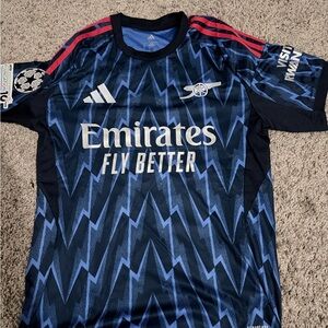 Adidas Navy and Red Zigzag Jersey